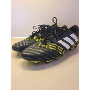 Adidas Nemeziz Messi 17.4 FXG 'Black Solar Yellow' Soccer Cleats Size 11.5